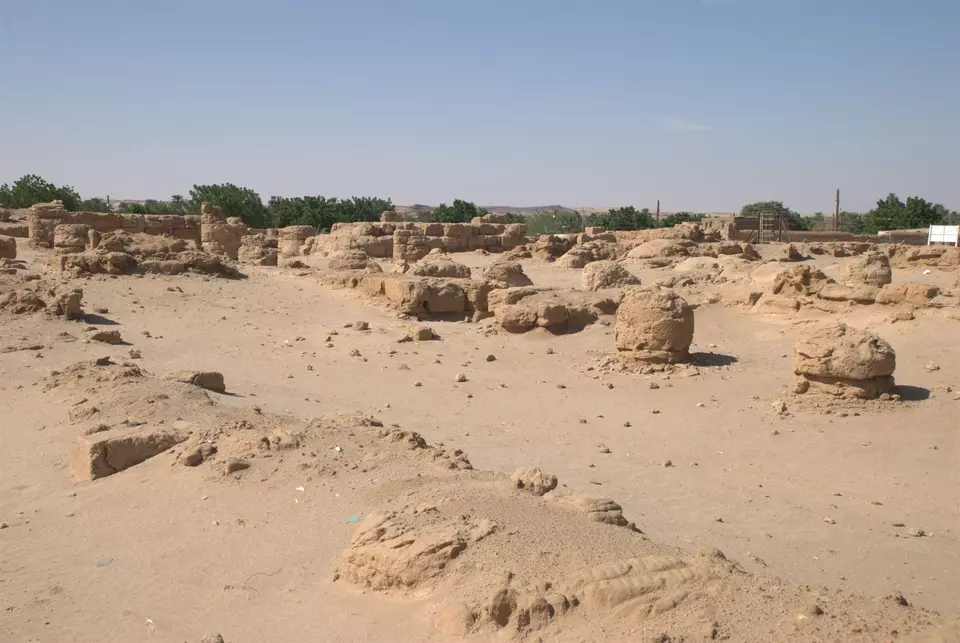Temple du roi Taharqa à Sanam, Soudan, vu du sud-est