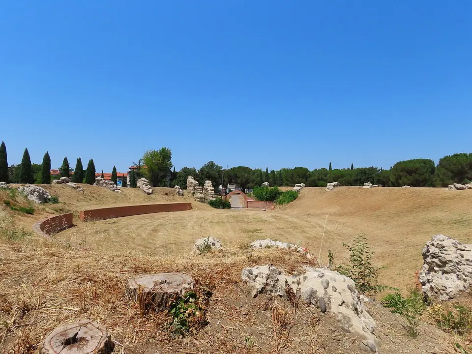 Vue d'ensemble des ruines romaines de Purpan-Ancely, à Toulouse