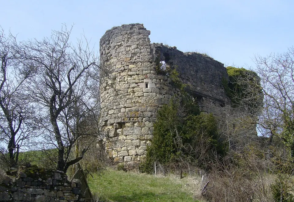 Le château des comtors de Montferrand, sur la commune de Banassac, en Lozère