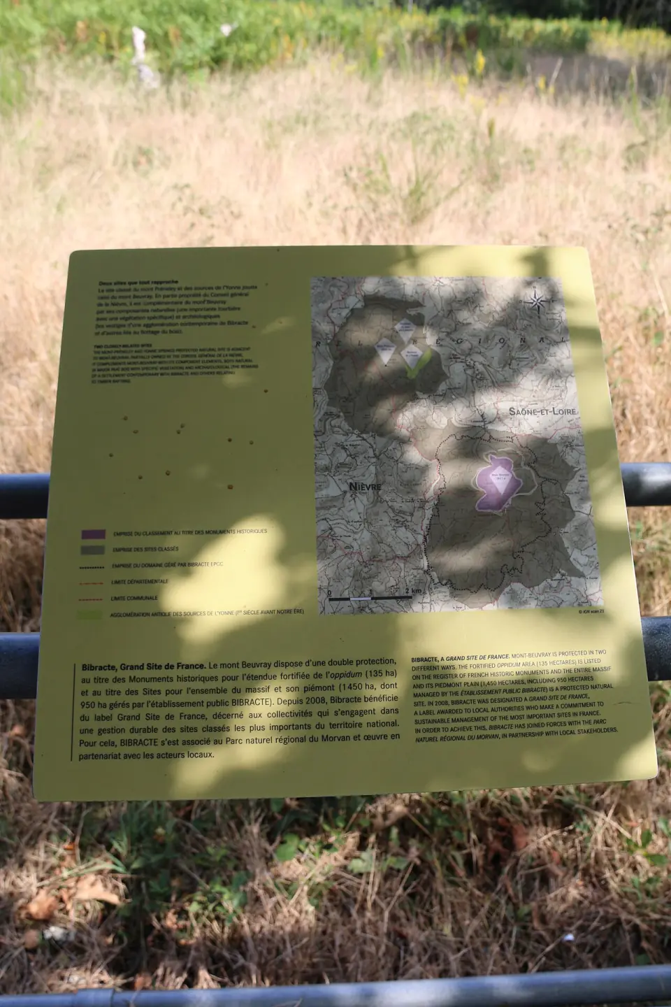 Détail des vestiges de l'oppidum de Bibracte