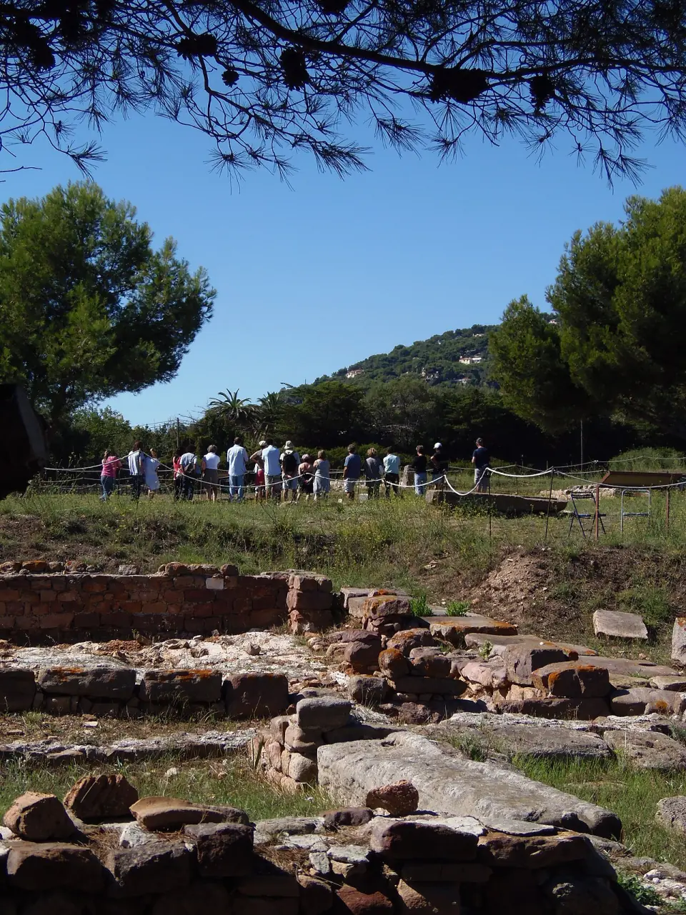 Vue du site archéologique d'Olbia à l'Almanarre, à Hyères